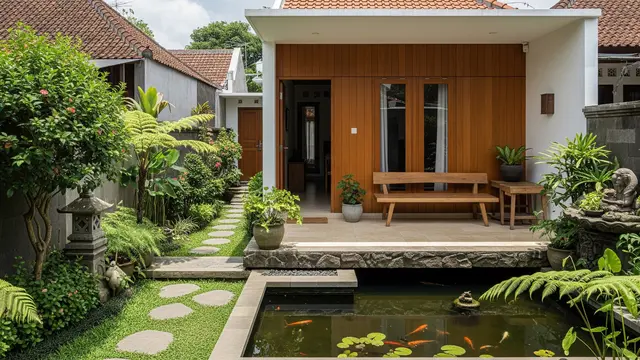 Gambar Rumah Minimalis Desa dengan Halaman Kecil tapi Terlihat Eksklusif/Gemini AI