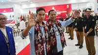 Pasangan Prabowo-Gibran adalah pasangan calon (paslon) ketiga yang mendaftar ke KPU RI. (Liputan6.com/Faizal Fanani)
