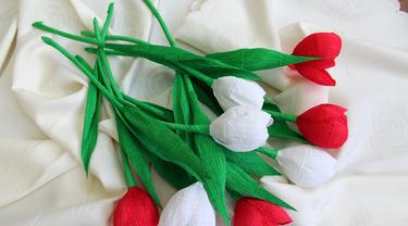 Ilustrasi bunga dari kertas