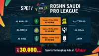 adwal Live Streaming Saudi Pro League di Vidio Matchweek 32. (Sumber: dok. vidio.com)