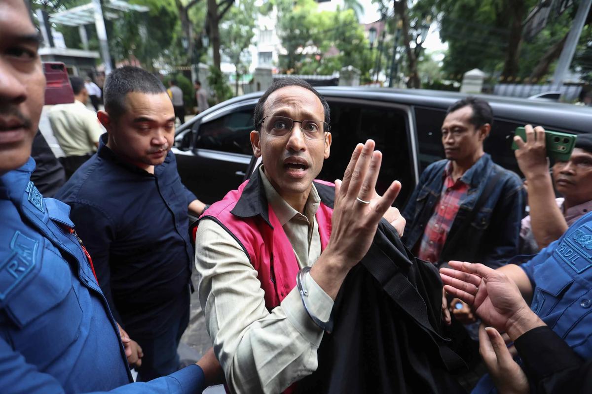 FOTO: Sidang Korupsi Chromebook, Jaksa Tolak Eksepsi Nadiem