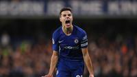 2. Cesar Azpilicueta - Sejak didatangkan dari Marseille tahun 2012. Sejak kedatangannya, lini bek kanan, Azpilicueta tak pernah tergantikan. Pemain berkebangsaan Spanyol tersebut telah melakukan 47 tekel bersih musim ini. (AFP/Adrian Dennis)