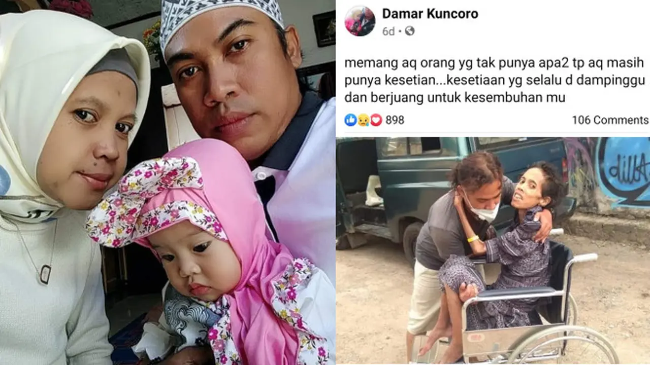 Viral Perjuangan Pria Rawat Istrinya yang Sakit, Kesetiaannya Bikin Haru