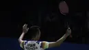 Tunggal putra Indonesia, Anthony Ginting, menang atas Lu Guang Zu pada Blibli Indonesia Open 2019 di Istora Senayan, Jakarta, Selasa (16/7). Ginting menang 20-22, 23-21 dan 21-18. (Bola.com/Vitalis Yogi Trisna)