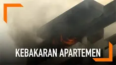 Kebakaran terjadi pada sebuah apartemen di Manila. Belum diketahui jumlah korban dalam insiden ini.