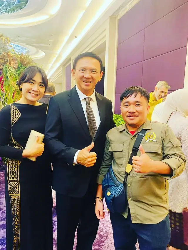6 Potret Puput Nastiti Istri Ahok di Resepsi Pernikahan Cucu Megawati, Berkarisma
