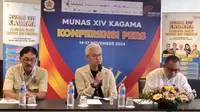 Konferensi pers Musyawarah Nasional XIV KAGAMA di Mercure Ancol, Pademangan, Jakarta Utara, Kamis (14/11/2024) (Istimewa)