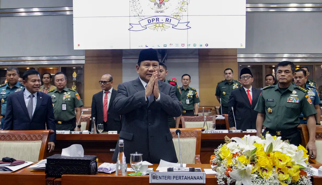 Ini menjadi rapat kerja terakhir Kementerian Pertahanan bersama Komisi I DPR untuk periode 2019-2024. (merdeka.com/Arie Basuki)