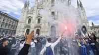 Liga Italia: Old Trafford Ramai Kerusuhan, di Kota Milan Fans Inter Berpesta