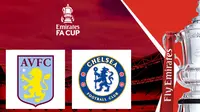 Piala FA - Aston Villa Vs Chelsea (Bola.com/Adreanus Titus)