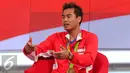 Atlet bulu tangkis Tontowi Ahmad menceritakan cerita keseruan bersama SCTV dan Liputan6.com di Jakarta, Kamis (25/8). Tontowi menceritakan ketegangan saat berlaga di final dan berhasil meraih medali emas untuk Indonesia. (Liputan6.com/Angga Yuniar)