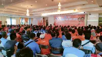 Partai Buruh Provinsi Banten menyelenggarakan Konsolidasi Akbar bertajuk 'Selangkah Lagi Buruh Berkuasa Rakyat Sejahtera' di Tangerang, Selasa (26/12/2023). (Foto: Istimewa).