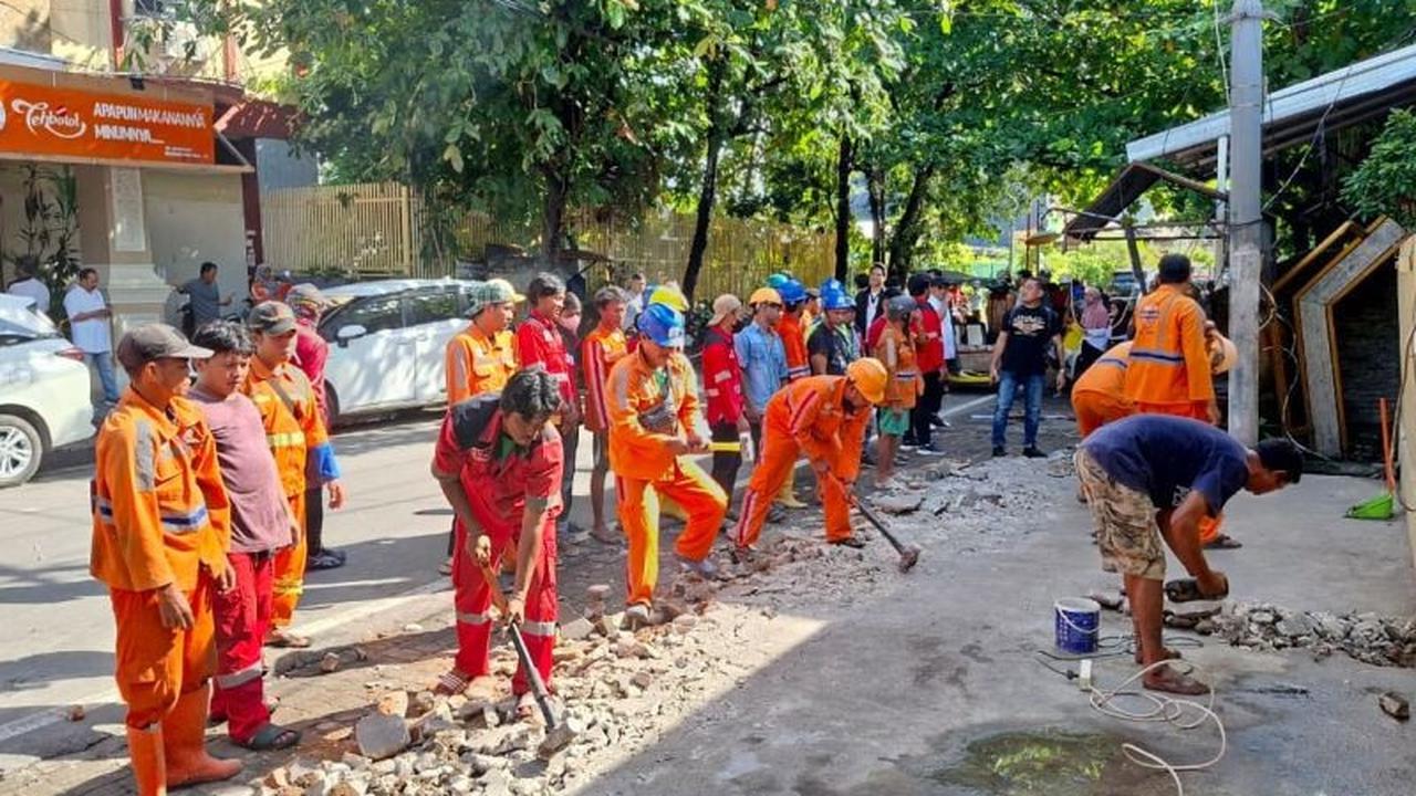 Setelah 30 Tahun Kuasai Fasum, Warung Pallubasa Serigala Makassar Akhirnya Dibongkar