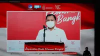 Menteri Kesehatan RI Terawan Agus Putranto melakukan konferensi pers terkait kedatangan vaksin Corona Sinovac pada Senin, 7 Desember 2020 di Jakarta. (Kementerian Kesehatan RI)