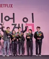 Perayaan serial Squid Game boyong piala di Emmy Awards 2022. (Foto: Netflix)