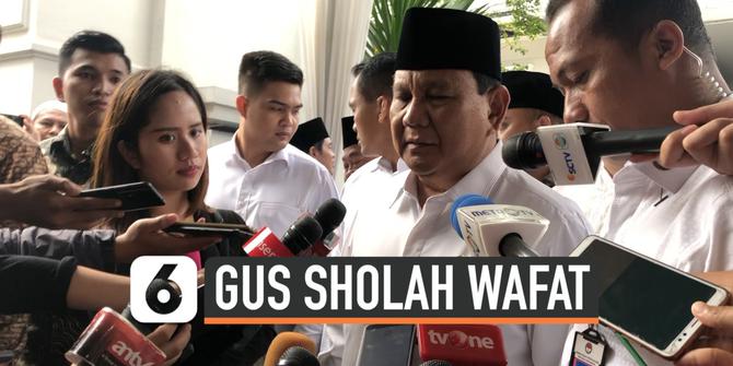 VIDEO: Gus Sholah Wafat, Prabowo Merasa Kehilangan
