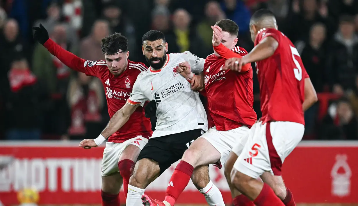 Nottingham Forest pun tak terkalahkan dalam dua perjumpaan dengan The Reds di Liga Inggris musim ini. (AFP/Paul Ellis)
