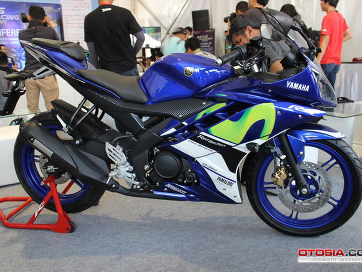 Yamaha YZF R15 MotoGP Livery Movistar Edition Galeri Otosia