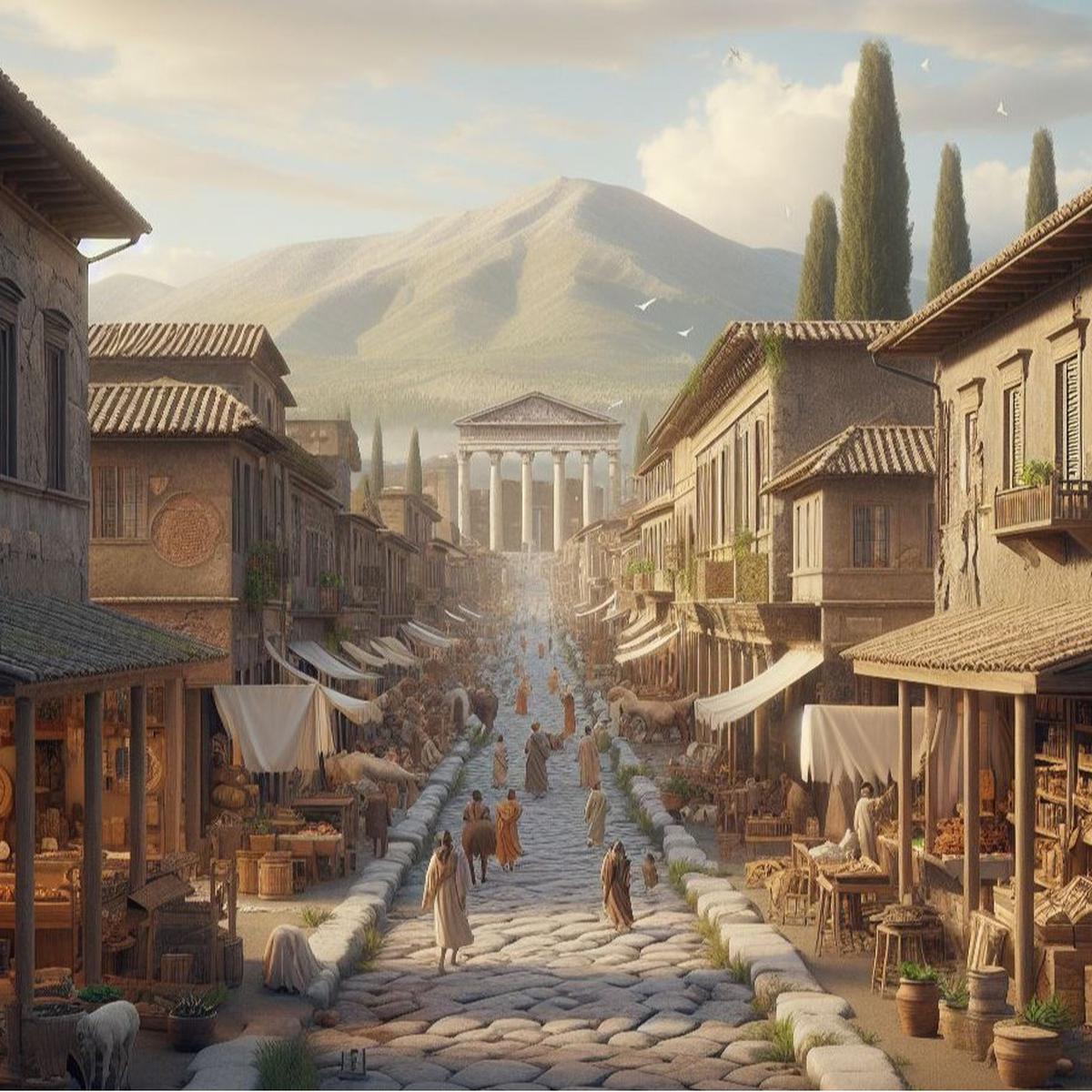 ilustrasi pompeii