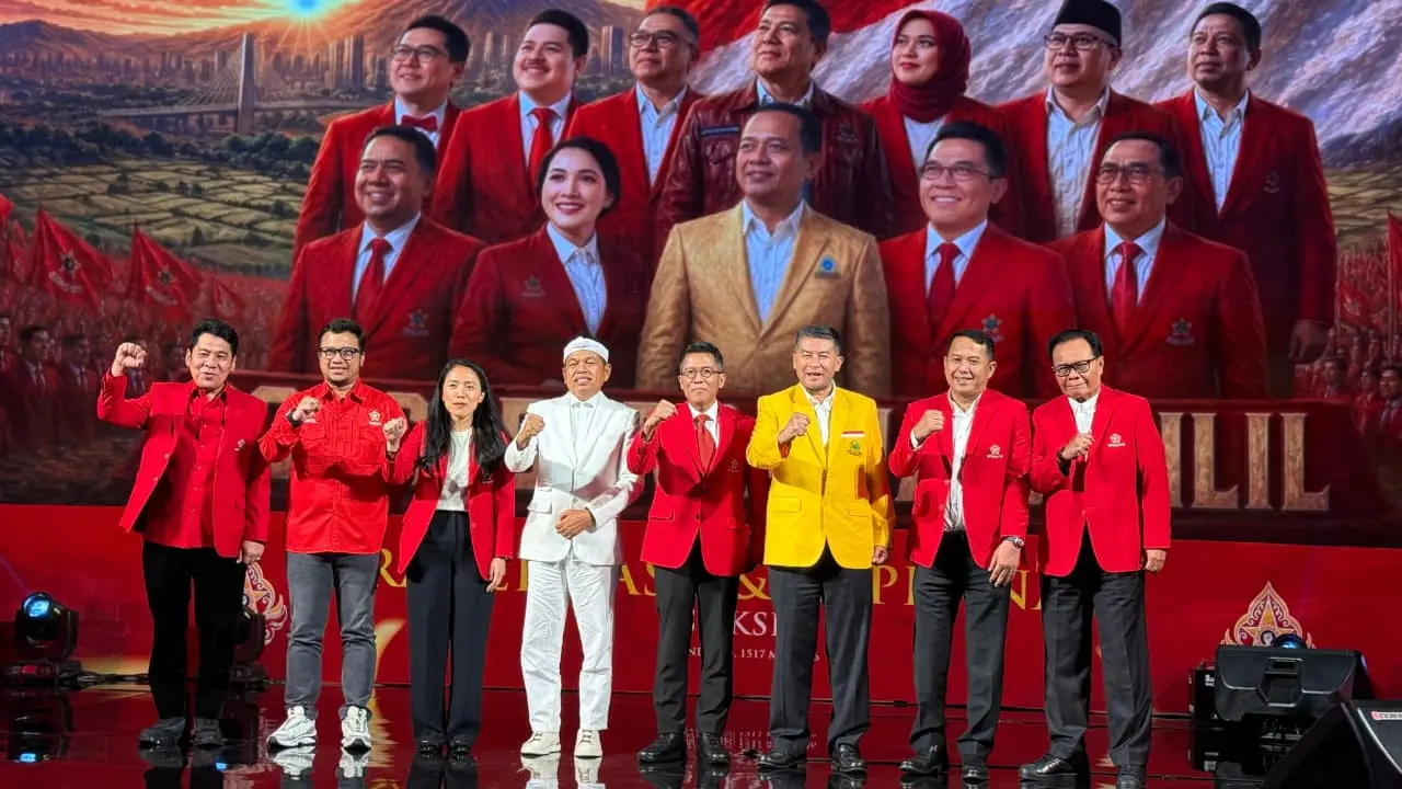 Rapat Pimpinan Nasional (Rapimnas) dan Rapat Kerja Nasional (Rakernas) Depinas SOKSI di Hotel Indigo Bandung, Jumat (15/5/2026) (Istimewa)