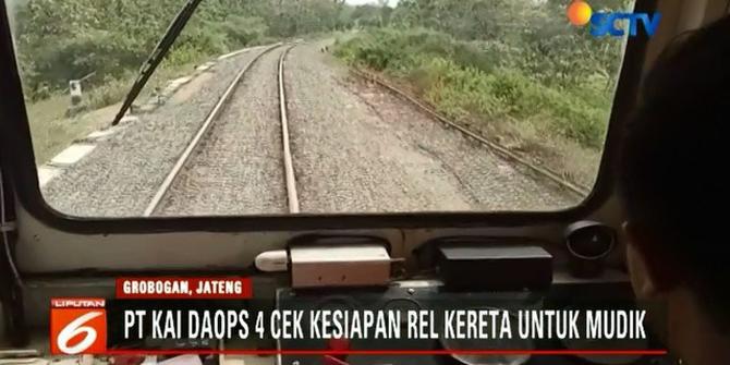 PT KAI Daop Semarang Cek Kesiapan Rel Kereta Mudik Lebaran