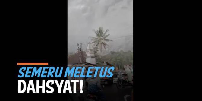 VIDEO: Jerit Tangis di Tengah Dahsyatnya Letusan Gunung Semeru