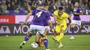 Keempat gol Inter dicetak oleh Nicolo Barella, Lautaro Martinez (2 gol) dan Henrikh Mkhitaryan. Sementara Fiorentina mencetak tiga gol melalui Arthur Cabral, Jonathan Ikone dan Luka Jovic. (AP/LaPresse/Massimo Paolone)