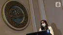 Gisella Anastasia atau Gisel saat buka suara terkait kasus video syur yang menjerat dirinya di kawasan Gatot Subroto, Jakarta, Rabu (6/1/2021). Gisel meminta maaf atas perbuatan masa lalunya yang kini menjadi bumerang buat dirinya. (Liputan6.com/Herman Zakharia)
