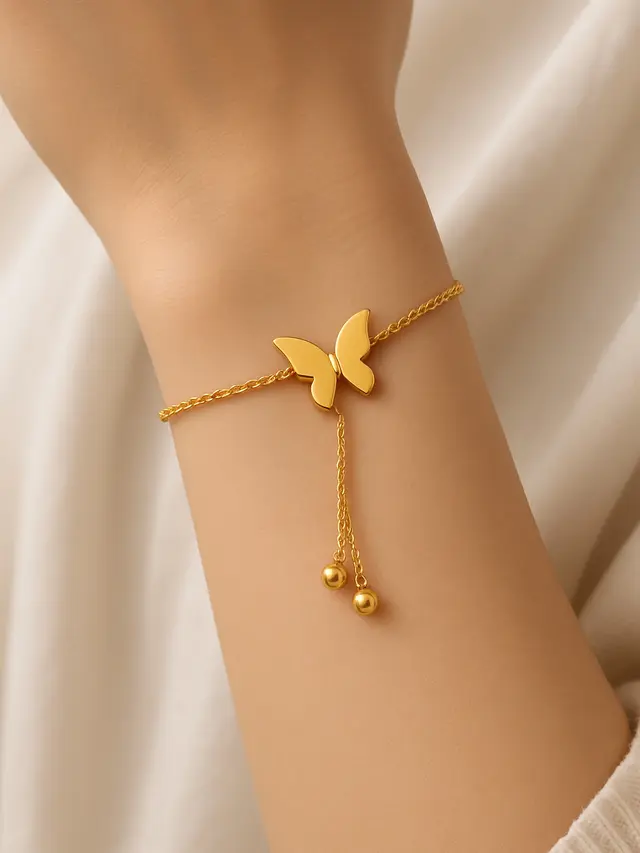 Model Gelang Kupu-Kupu Emas