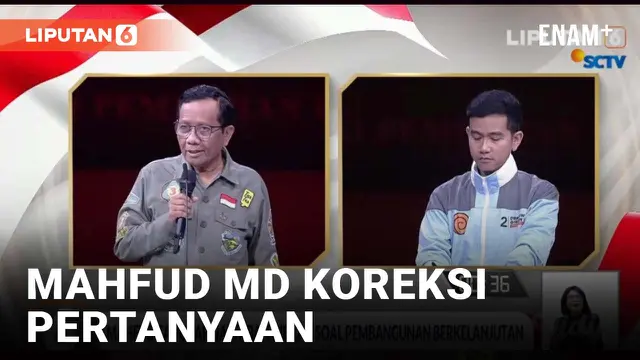 Baru Mulai Mahfud MD Langsung Koreksi Pertanyaan