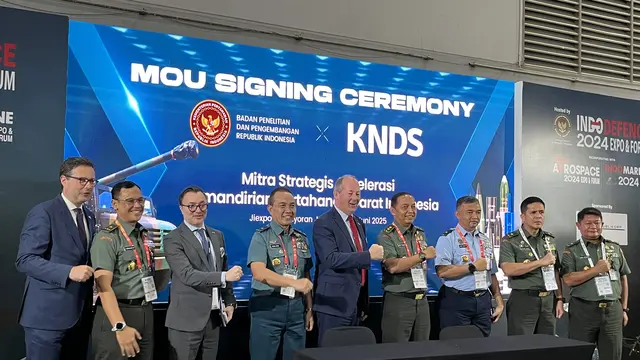 Kementerian Pertahanan Republik Indonesia (Kemhan RI) menandatangani Memorandum of Understanding atau MoU dengan perusahaan industri pertahanan asal Prancis, KNDS.