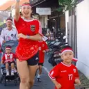 Jennifer Bachdim Ajak Anak Lari 1,78 Km Rayakan Kemerdekaan RI