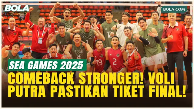Remontada! Tim Voli Indoor Putra Indonesia Tunjukkan Mental Juara dan Amankan Tiket Final SEA Games 2025