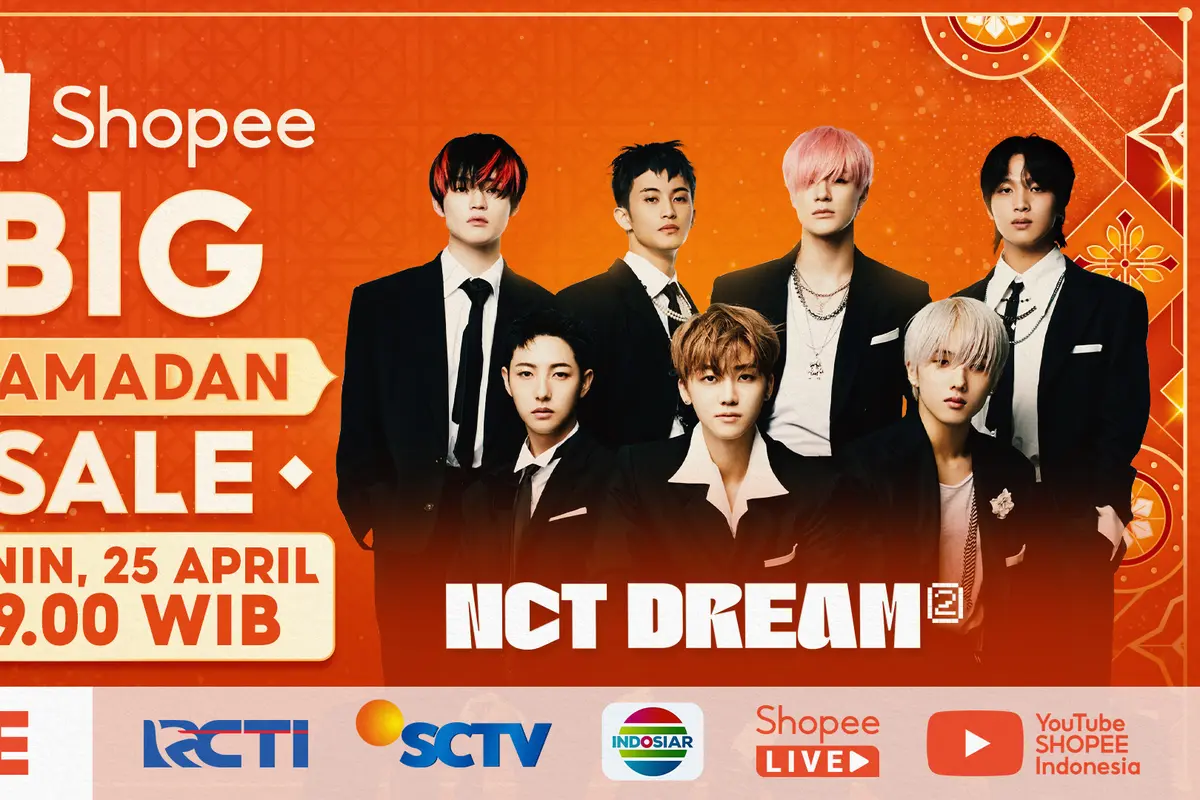 Ramadan Makin Meriah, NCT Dream Siap Pecahkan Panggung Shopee Big Ramadan Sale 2022