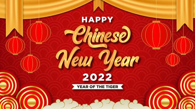 Ilustrasi Tahun Baru China 2022