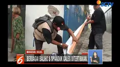 Berbagai bentuk baliho yang terpasang pada tembok dan pohon di Jalan Tentara Pelajar, Jalan Salemo, dan Jalan Tarakan dicopot dan diturunkan.