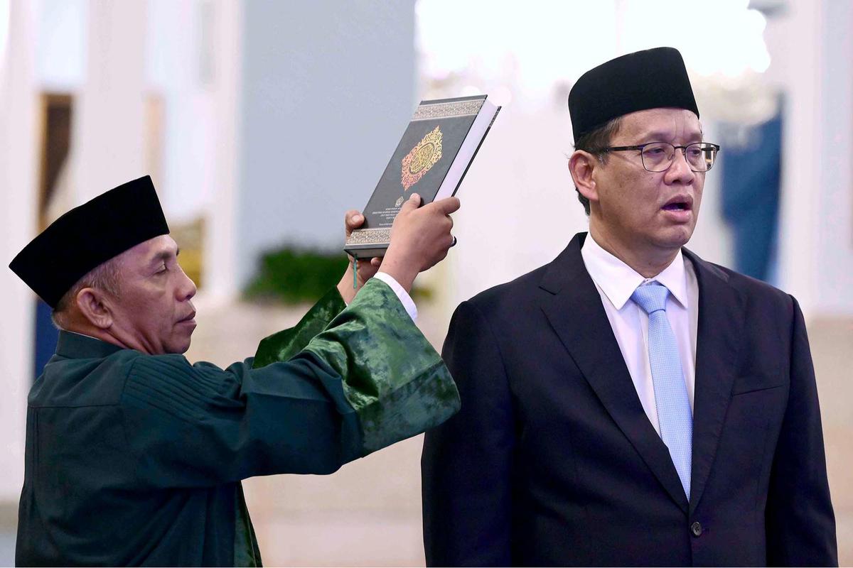 FOTO: Presiden Prabowo Lantik Menteri Baru di Kabinet Merah Putih, Purbaya Yudhi Jadi Menkeu