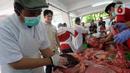 Masjid Istiqlal menerima sumbangan 49 ekor sapi dan delapan kambing untuk dibagikan kepada masyarakat. (merdeka.com/Imam Buhori)