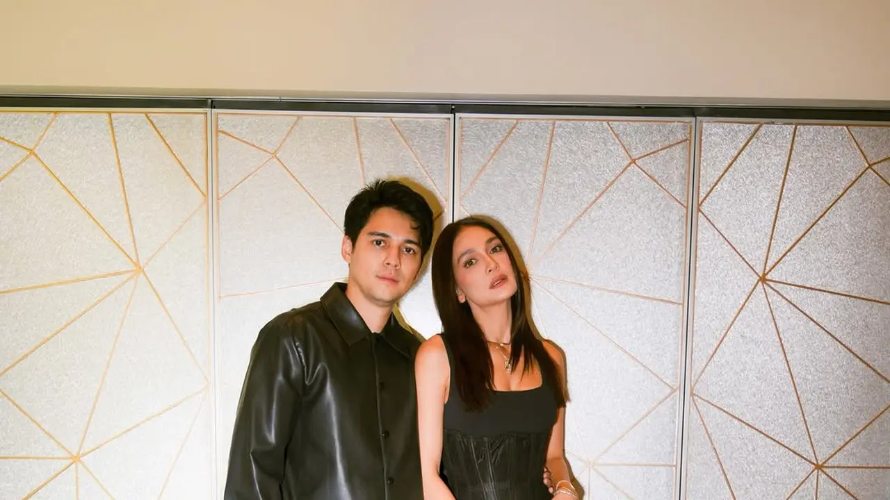 Tampil Kompak dan Stylish, Maxime Bouttier & Luna Maya Pamer Gaya Leather Hitam yang Serasi