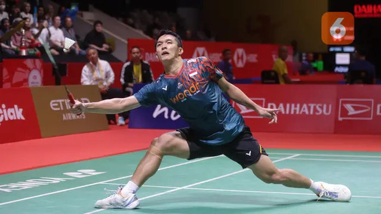 Foto: Bikin Deg-degan, Jonatan Christie Akhirnya Tekuk Lin Chun-Yi di Indonesia Masters 2025