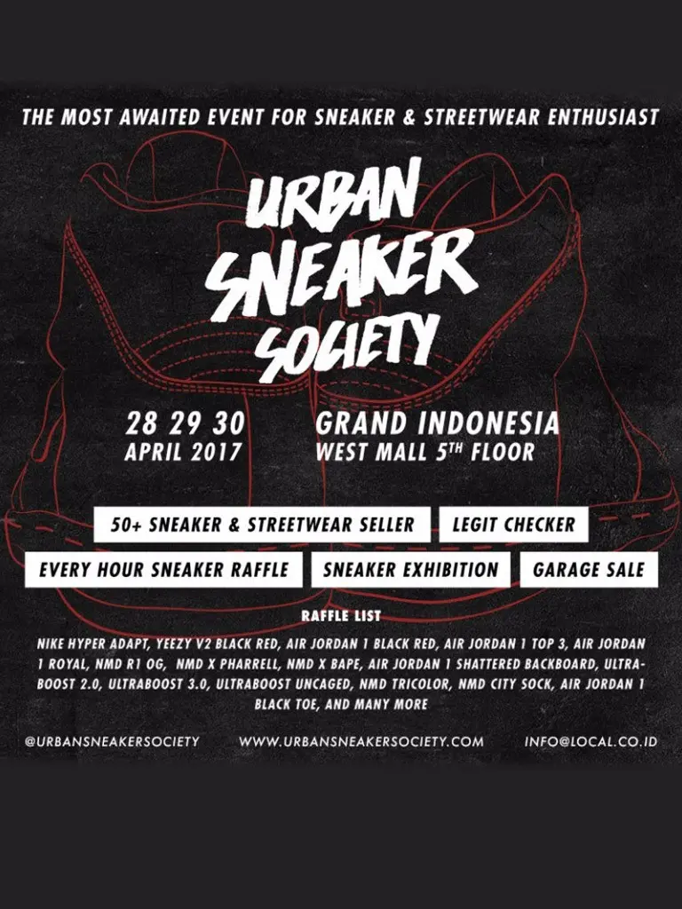 Poster Urban Sneaker Society (USS). (via: istimewa)