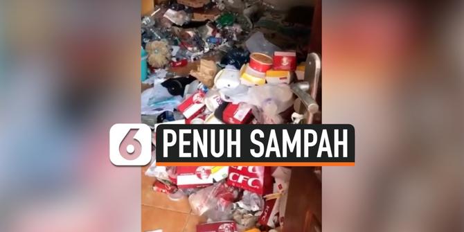 VIDEO: Super Jorok, Kamar Kos Dipenuhi Tumpukan Sampah