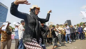 Long March Hari Keadilan Ekologis 2026 di Depan Gedung DPR