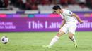 Gelandang Timnas Indonesia, Marselino Ferdinan mencetak gol kedua ke Gawang Arab Saudi pada pada laga lanjutan putaran ketiga Grup C Kualifikasi Piala Dunia 2026 di Stadion Utama Gelora Bung Karno (SUGBK), Senayan, Jakarta, Selasa (19/11/2024). (Bola.com/M Iqbal Ichsan)