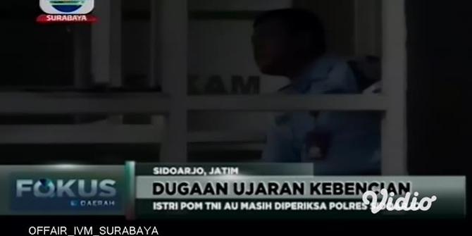 VIDEO: Diduga Unggah Komentar Negatif, Polisi Periksa Istri Anggota POM TNI AU Surabaya