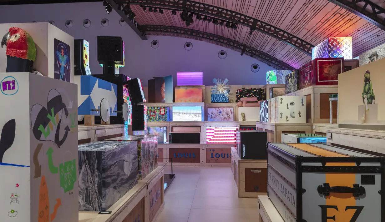 Sebelum memulai perjalanan globalnya, pameran lebih dulu digelar di rumah Louis di Asnières, Paris pada 9 Desember 2021 (Foto: Louis Vuitton)