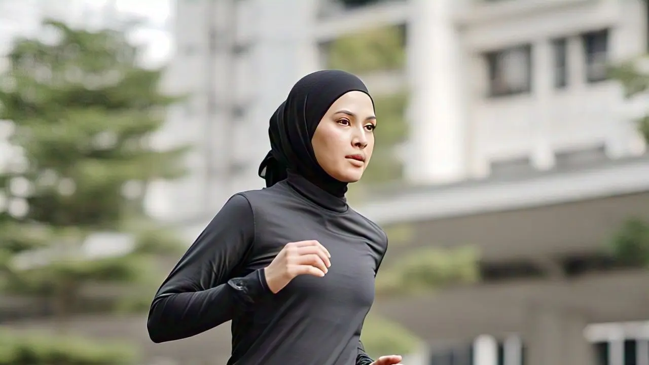 Legging dengan Rok Olahraga