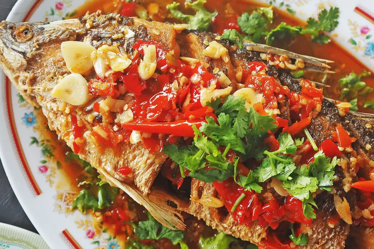 Ikan Kerapu Saus Pedas