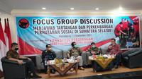 Forum Group Discussion (FGD), bertema ‘Menjawab Tantangan dan Perkembangan Perhutanan Sosial di Sumsel, di Kantor DPD PDI Perjuangan Sumsel (Dok. Humas PDI Perjuangan Sumsel / Nefri Inge)