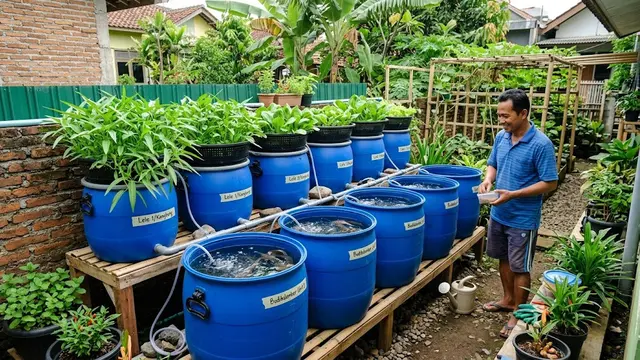 Ide Ternak Air dan Darat yang Bisa Dilakukan Bersamaan di Lahan Terbatas/AI Generated